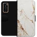 Miniatyrbilde 1 av 3: Huawei P40 Lommeboketui Hvit marmor