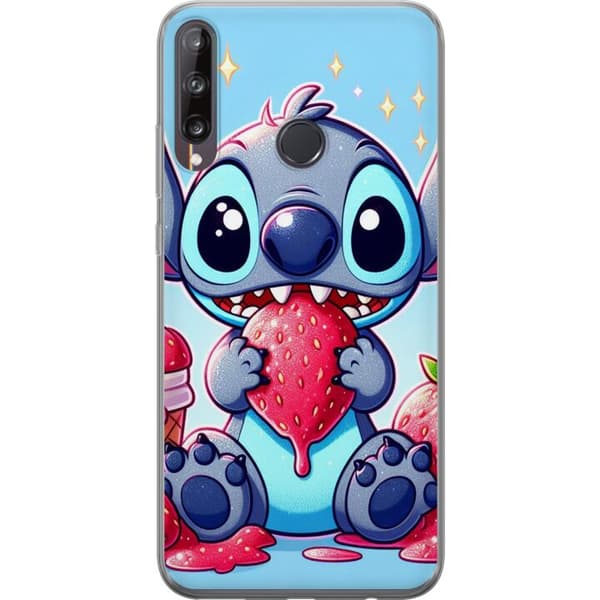 Huawei P40 lite E Läpinäkyvä kuori Strawberry Stitch