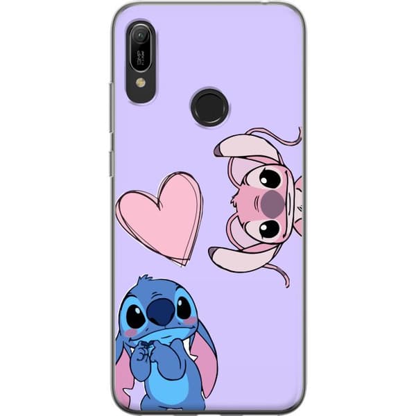 Huawei Y6 (2019) Genomskinligt Skal Stitch Mode