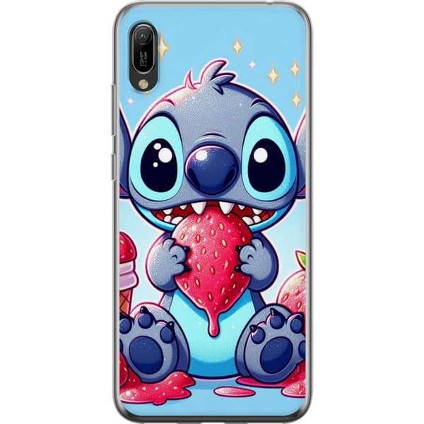 Huawei Y6 Pro (2019) Gennemsigtig cover Strawberry Stitch