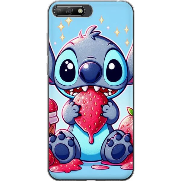 Huawei Y6 (2018) Gennemsigtig cover Strawberry Stitch