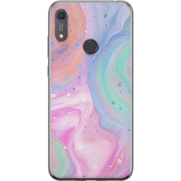 Huawei Y6s (2019) Gennemsigtig cover Pastelmarmor