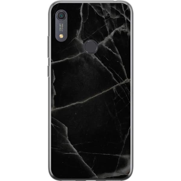 Huawei Y6s (2019) Gennemsigtig cover Sort marmor