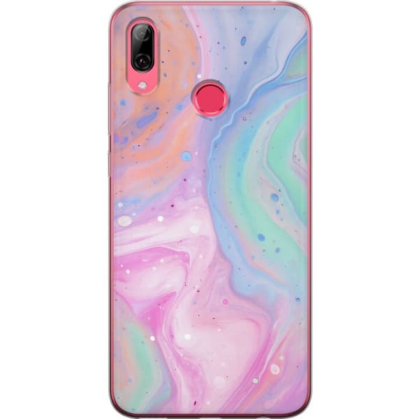Huawei Y7 (2019) Gennemsigtig cover Pastelmarmor