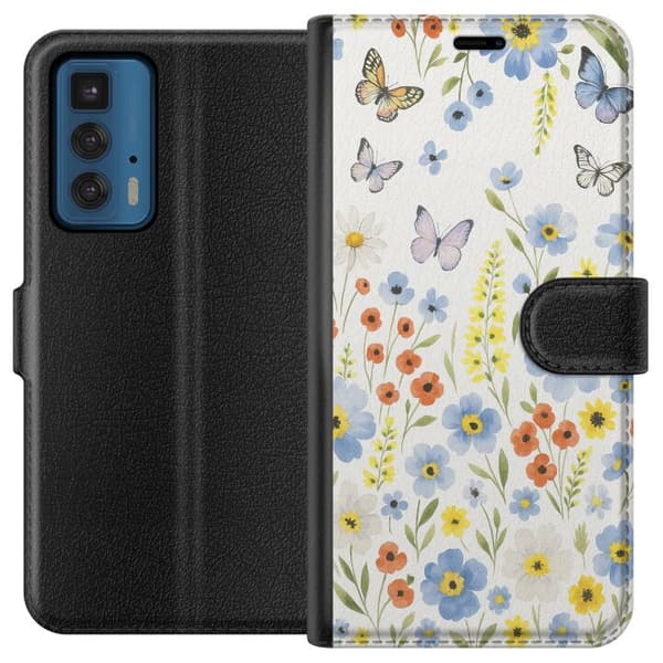 Motorola Edge 20 Pro Lommeboketui Sommerblomster