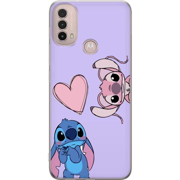 Motorola Moto E40 Gennemsigtig cover Stitch Mode