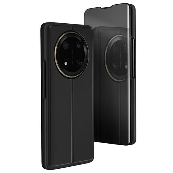 Fodral för Honor Magic 7 Lite Flip Spegel Stöd Svart