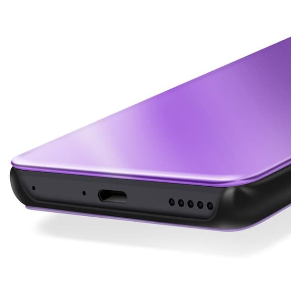 Étui för Honor Magic 7 Lite Med Spegel Flip Stöd Lila