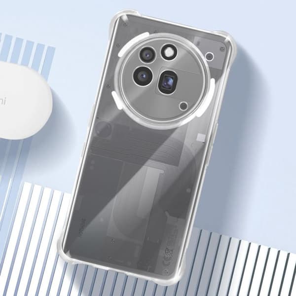 Skydd för Nothing Phone 3a Pro Stötavvisande Förstärkta hörn Transparent