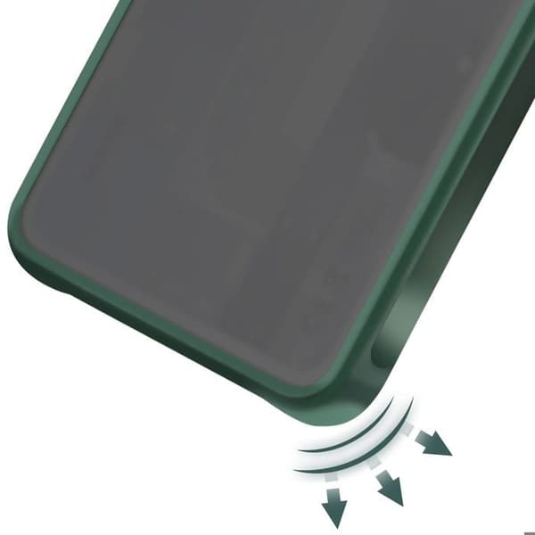 Antichock-skal för Nothing Phone 3a Pro med förstärkta hörn i grönt