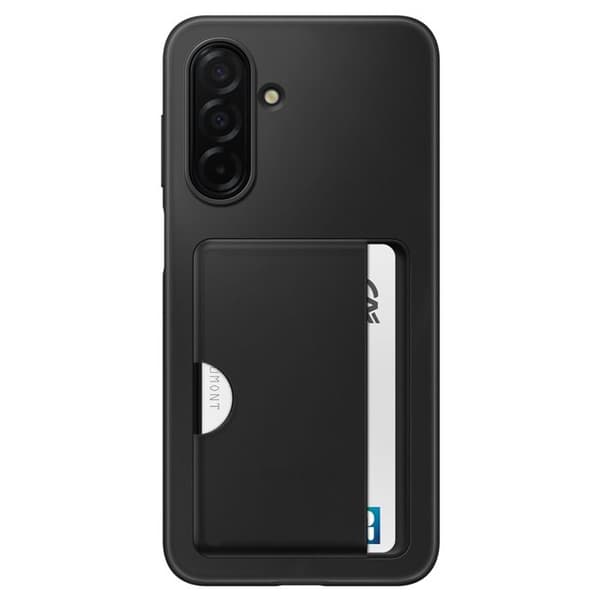 Coque för Samsung A26 Kortficka Silikon Soft touch Original Samsung Svart