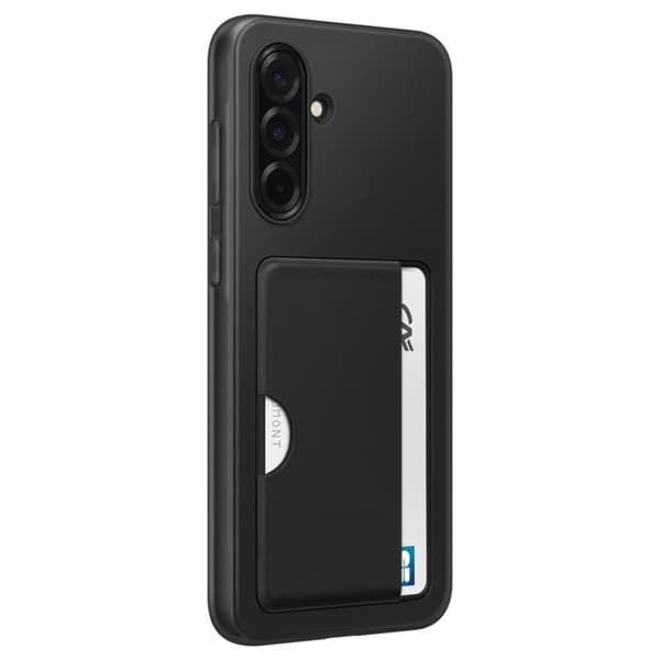 Coque för Samsung A36 Kortficka Silikon Soft touch Original Samsung Svart