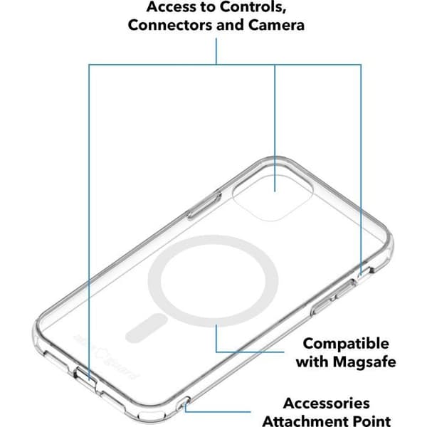 AlzaGuard Crystal Clear TPU-fodral kompatibelt med Magsafe för iPhone 11