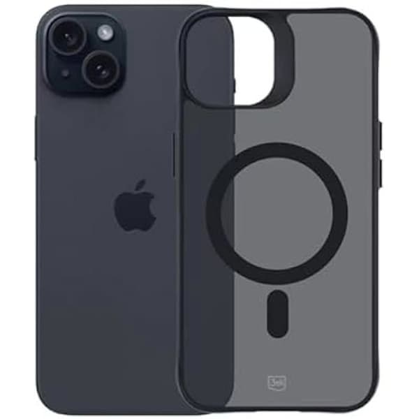 Coque - 3MK - iPhone 15 - Svart - Komplett skydd - Kompatibel med MagSafe