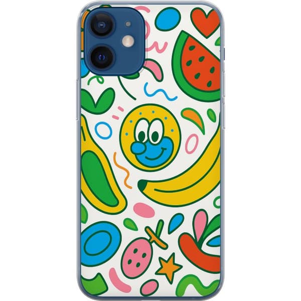 Apple iPhone 12 mini Gennemsigtig cover Sommerfugle Slør