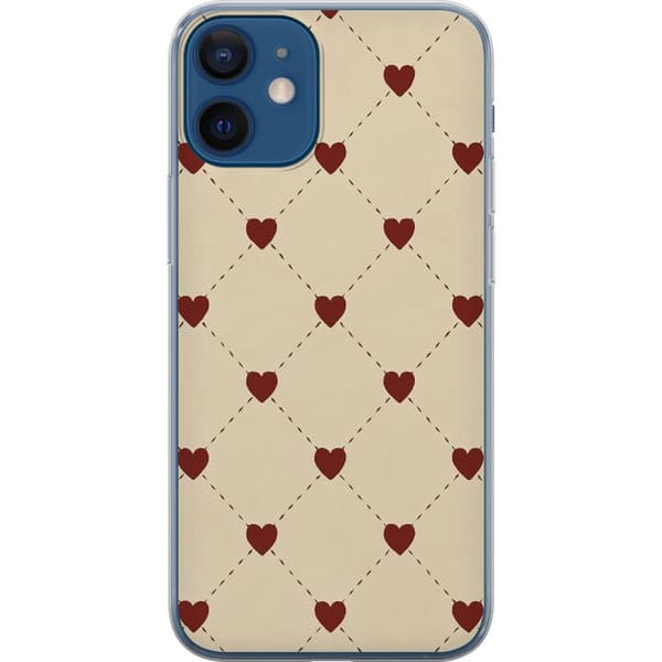Apple iPhone 12  Gennemsigtig cover Hjertegitter