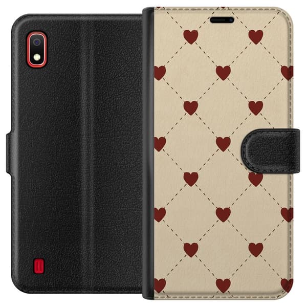 Samsung Galaxy A10 Lompakkokotelo Sydänverkko