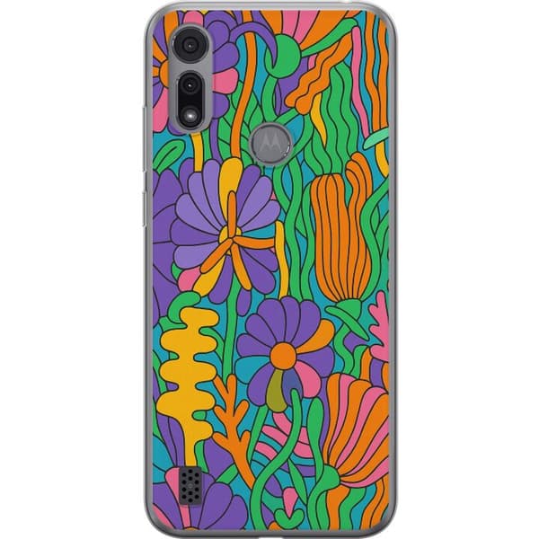 Motorola Moto E6i Gennemsigtig cover Farveeksplosion