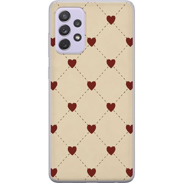 Samsung Galaxy A52s 5G Gennemsigtig cover Hjertegitter