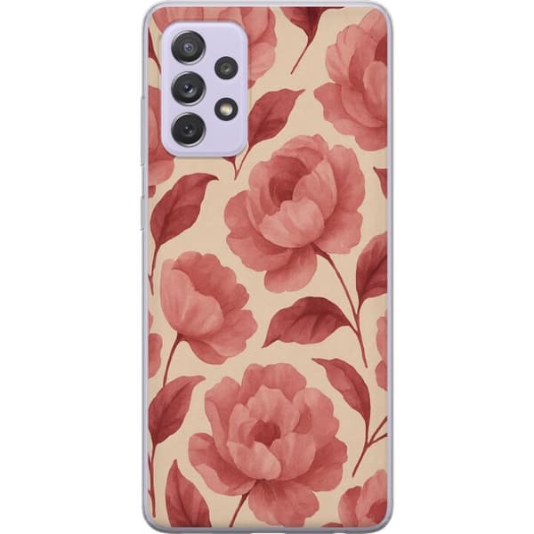 Samsung Galaxy A52s 5G Gennemsigtig cover Roseblomst