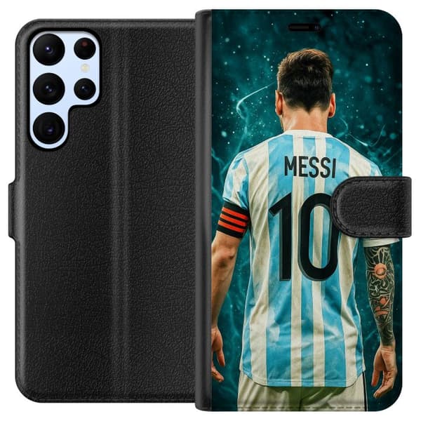 Samsung Galaxy S22 Ultra 5G Tegnebogsetui Messi