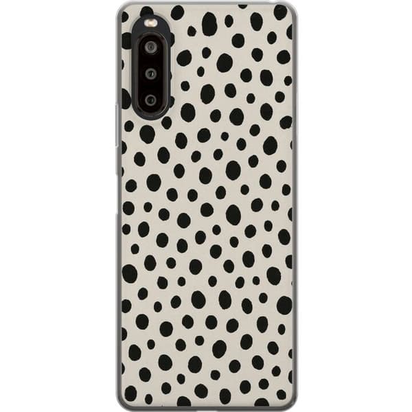 Sony Xperia 10 II Läpinäkyvä kuori Dot Dance