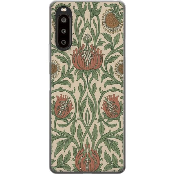 Sony Xperia 10 II Gjennomsiktig deksel Bladedetaljer