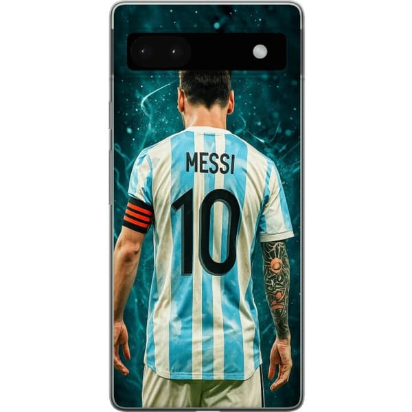 Google Pixel 6a Läpinäkyvä kuori Messi