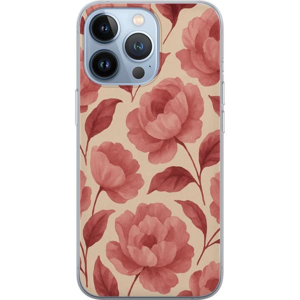 Apple iPhone 13 Pro Gennemsigtig cover Roseblomst
