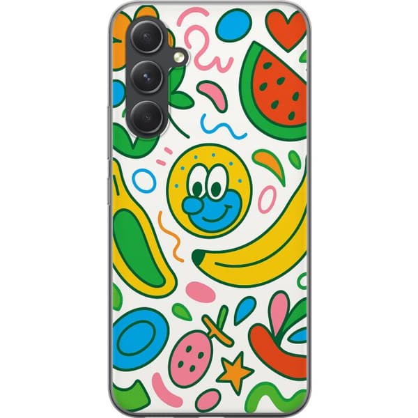 Samsung Galaxy S24 Genomskinligt Skal Butterfly Veil
