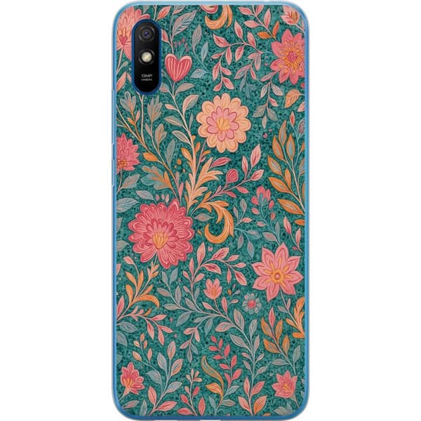 Xiaomi Redmi 9AT Läpinäkyvä kuori Floral Dream