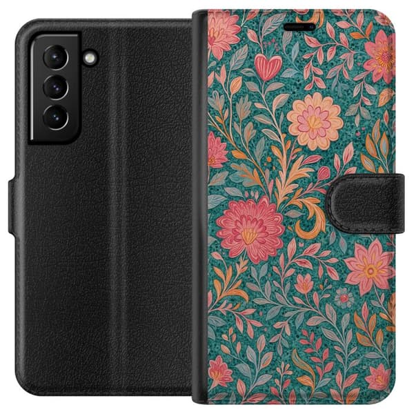 Samsung Galaxy S21+ 5G Lompakkokotelo Floral Dream