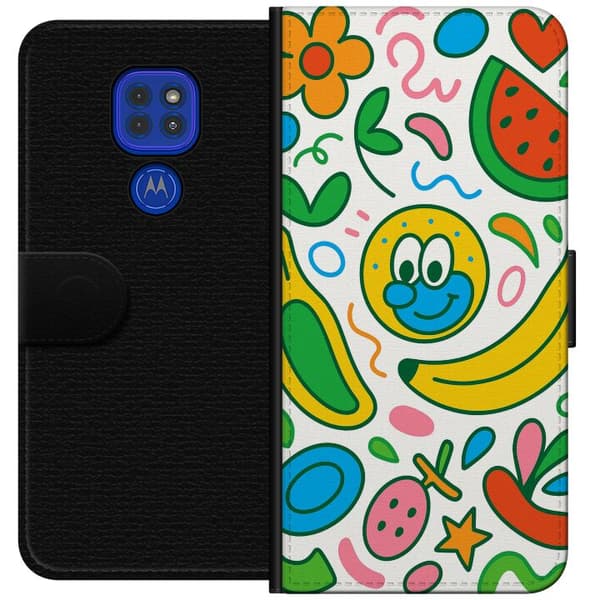Motorola Moto G9 Play Lompakkokotelo Perhosverho