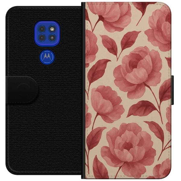 Motorola Moto G9 Play Plånboksfodral Rose Bloom