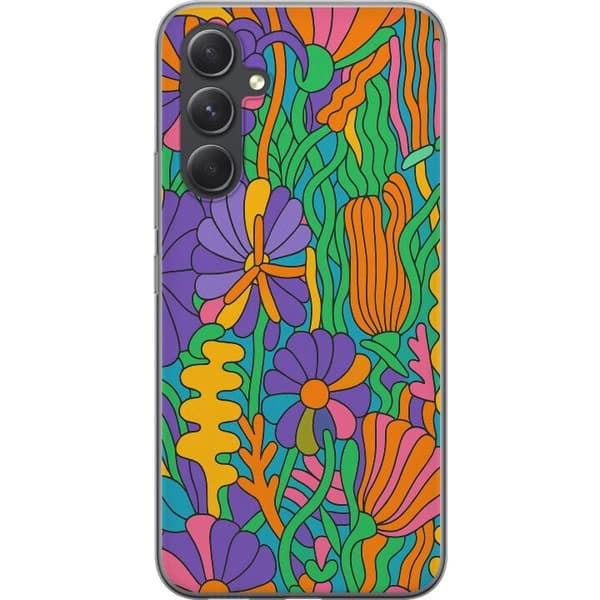 Samsung Galaxy A55 Läpinäkyvä kuori Värien räjähdys