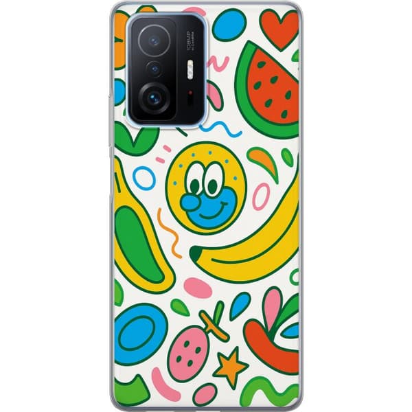 Xiaomi 11T Pro Läpinäkyvä kuori Perhosverho