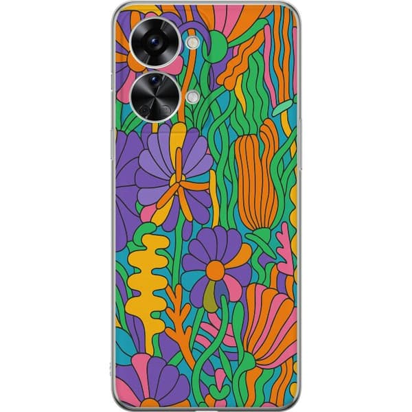 OnePlus Nord 2T Gennemsigtig cover Farveeksplosion