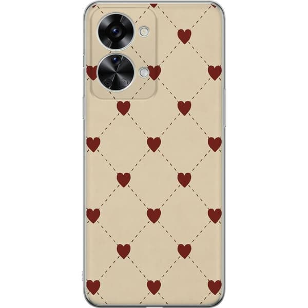 OnePlus Nord 2T Gjennomsiktig deksel Hjertegrind