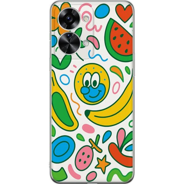 OnePlus Nord 2T Genomskinligt Skal Butterfly Veil