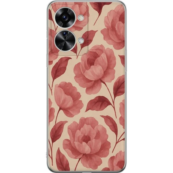 OnePlus Nord 2T Genomskinligt Skal Rose Bloom