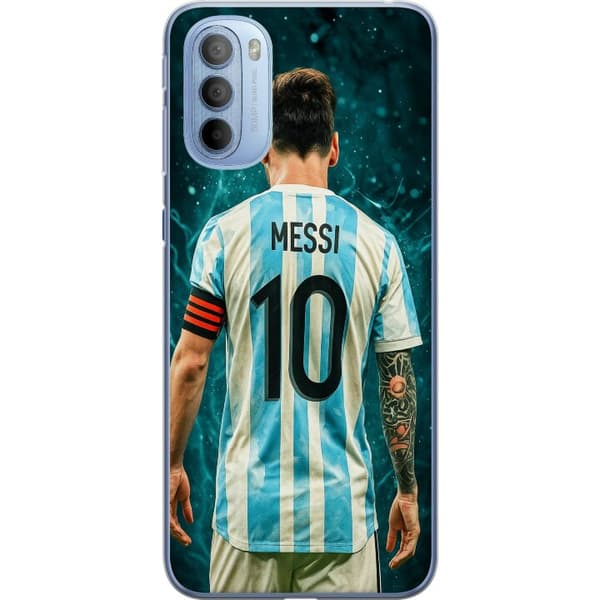 Motorola Moto G31 Genomskinligt Skal Messi