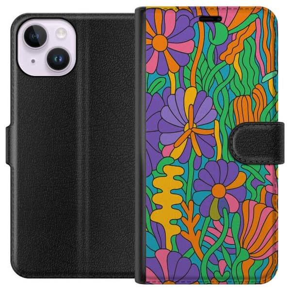Apple iPhone 15 Lompakkokotelo Värien räjähdys