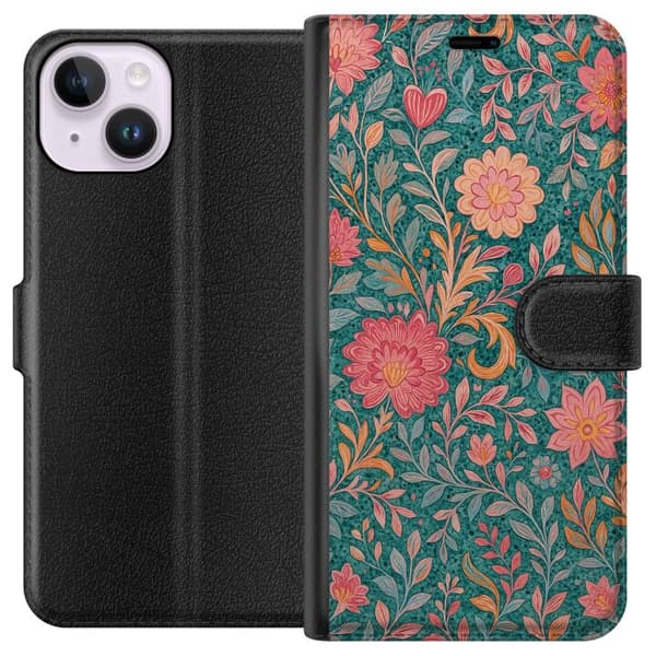 Apple iPhone 15 Lommeboketui Floral Dream