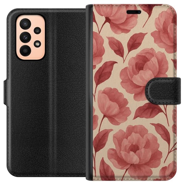 Samsung Galaxy A23 Plånboksfodral Rose Bloom