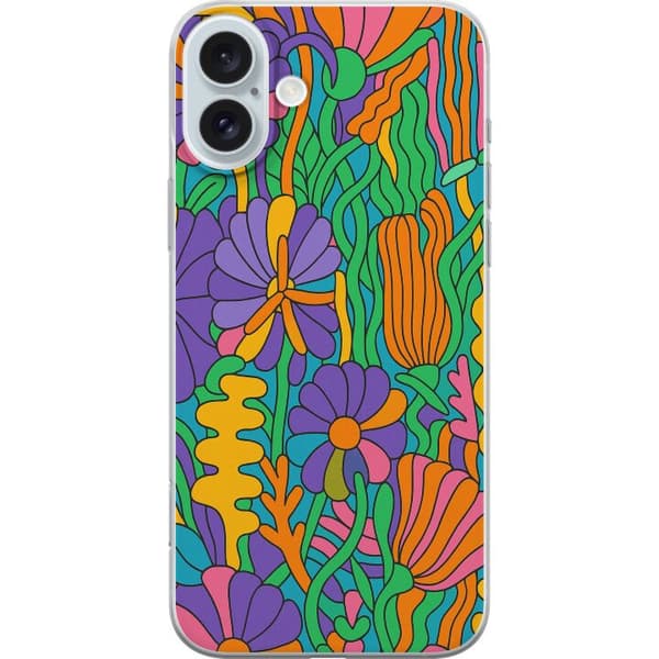 Apple iPhone 16 Plus Läpinäkyvä kuori Värien räjähdys