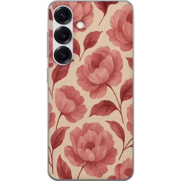 Samsung Galaxy S25 Läpinäkyvä kuori Ruusun Kukinta