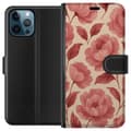 Miniatyrbillede 1 af 3: Apple iPhone 12 Pro Tegnebogsetui Roseblomst