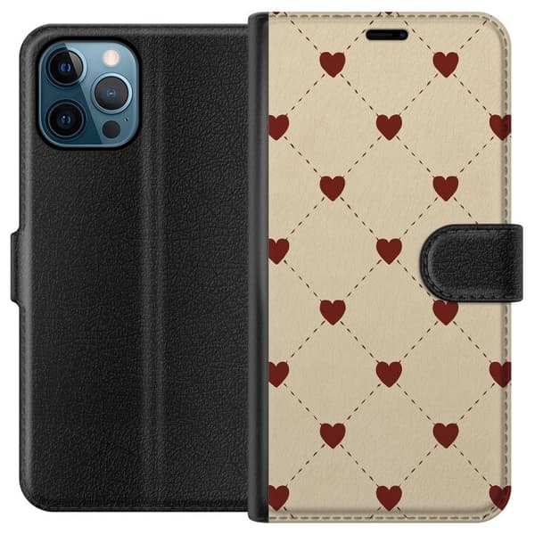 Apple iPhone 12 Pro Max Lommeboketui Hjertegrind