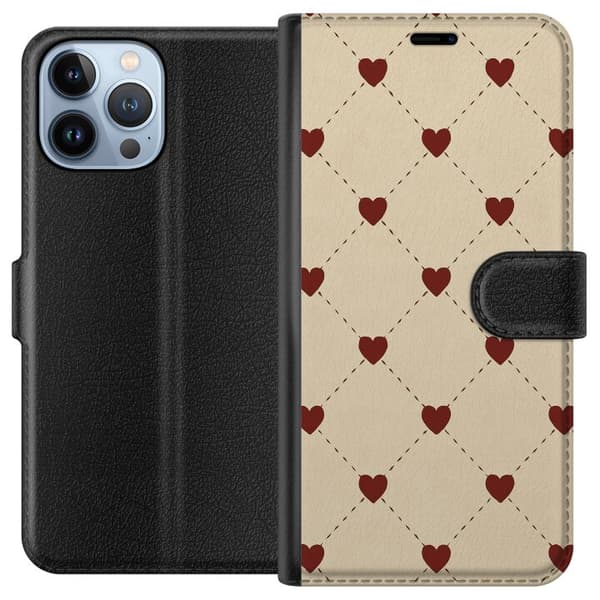 Apple iPhone 13 Pro Max Tegnebogsetui Hjertegitter