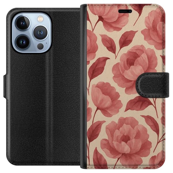 Apple iPhone 13 Pro Tegnebogsetui Roseblomst